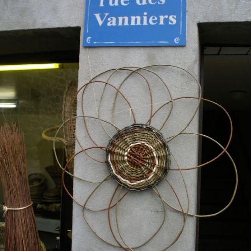 fleur en osier brut